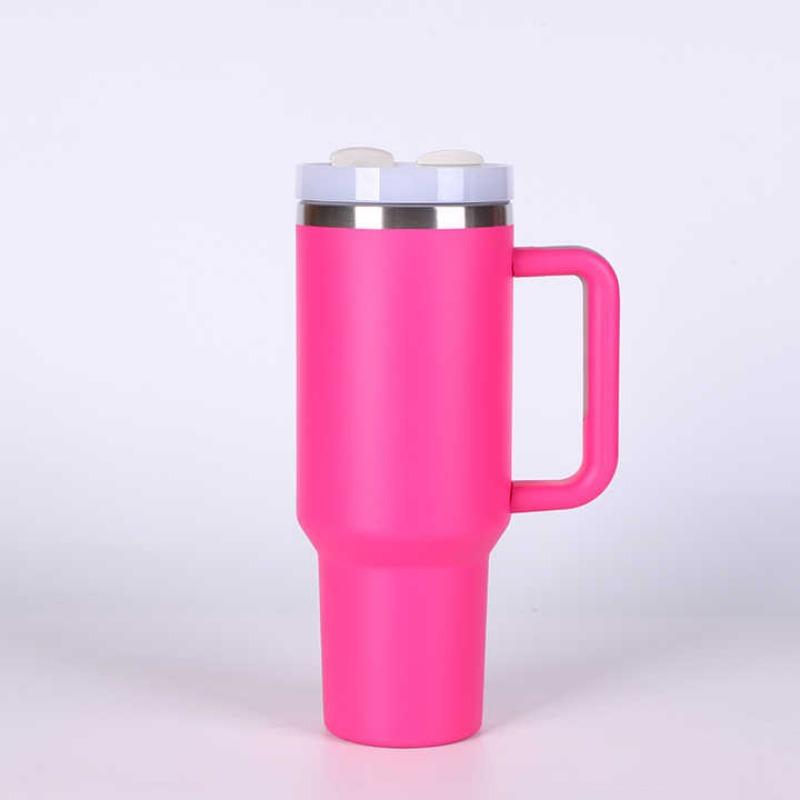 40oz Stainless Steel Insulated Water Bottle With Handle Drinking Cups Keeps Cold Tumbler With Lid Straw Mug for Summer Outdoor