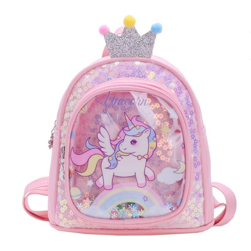 Cute Sparkling Animal Pattern Backpack For Boys And Girls With Breathable Design