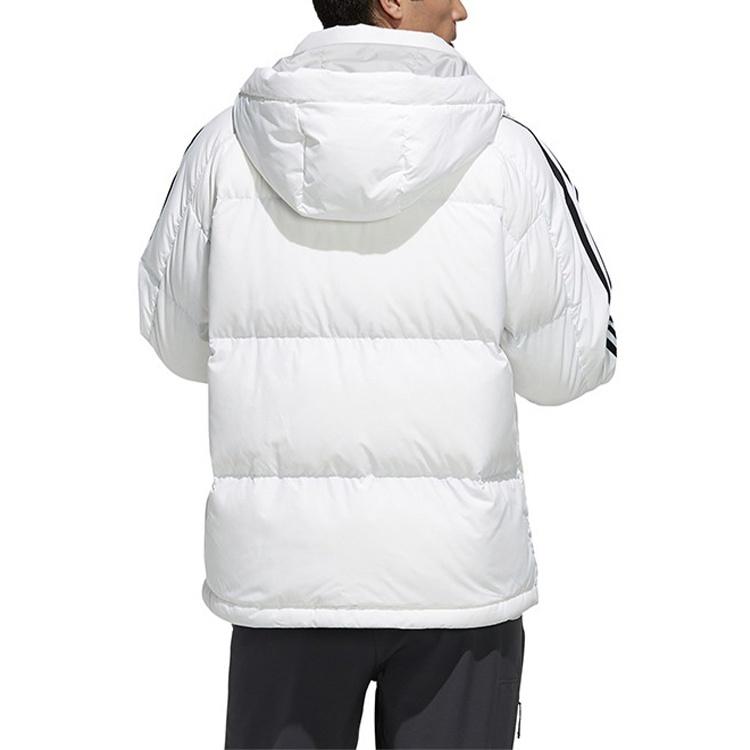 adidas 3ST Puff Down Outdoor protection against cold Stay Warm hooded down Jacket White Men's EH3971