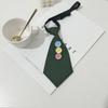 Multicolor Lazy Neckties Colorful Buttons Rubber Band Tie Creative Shirt Tie  School Uniform