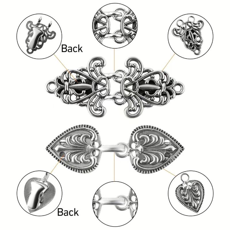 Fashion Winter Retro Sewing Cardigan Clip Sweater Blouse Pin Shawl Brooch Clip Clasps Casual Party Accessories Gift