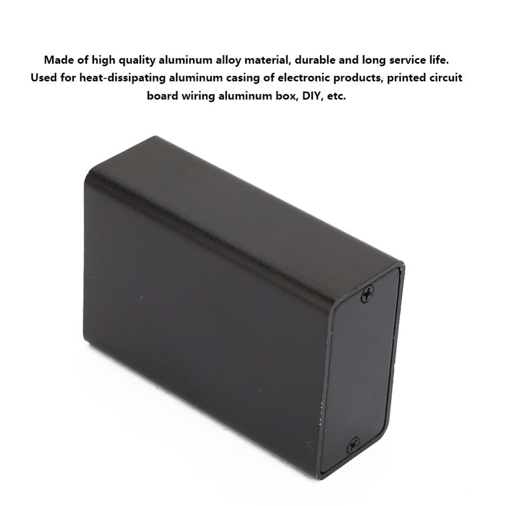 23×44×65mm Printed Circuit Board Instrument Box Frosted Black Durable Construction Enclosure Electronic Project Case Aluminum
