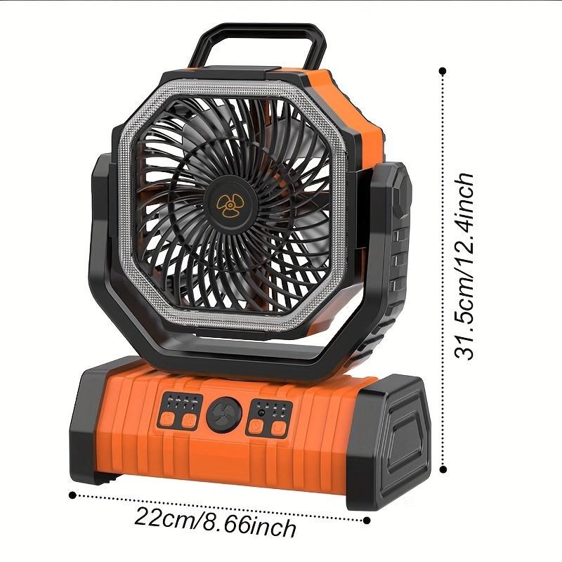 20,000Mah Portable Fan for Outdoor Camping, USB Rechargeable Fan Ideal for Fishing, Compact Tent Fan for Camping, Suitable for Outdoor And Indoor Use