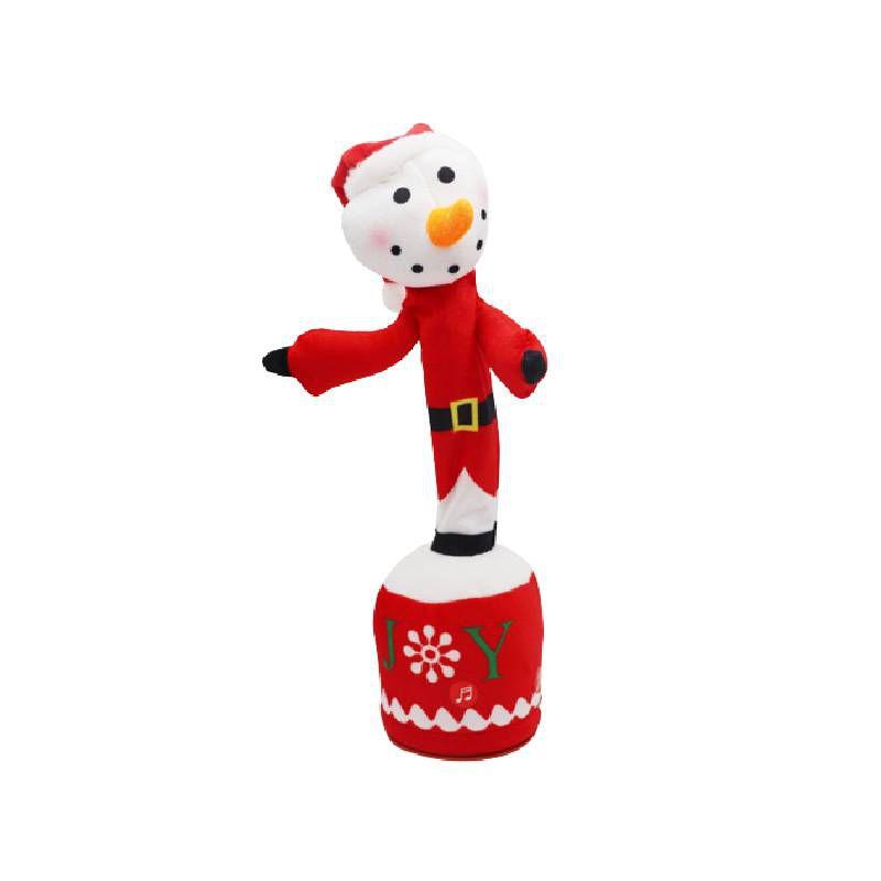 

Волшебный Рождественский Снеговик Танцующий Обучающий Говорящий Поющий Электрические Плюшевые Игрушки Подарки Snowman,35cm/13.78in