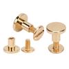 50 Set 8mm Pure Copper Flat Head Rivets Leather Strap Screws Kit for Notebook BindingGun color
