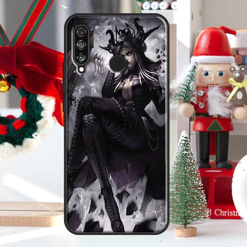 Mondhexe Horror Für Huawei Nova 5T 9 10 SE 7i 8i 11i 12i Y73 Y72 Y61 Y91 Y60 Y70 Y90 P20 P40 P30 Lite Hülle