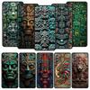 Vintage Totem Painting Phone Case for Samsung Galaxy A55 A35 A17 A07 A15 A13 A25 A51 A71 A72 A73 A32 A52 A52S A41 Soft TPU Shell