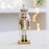 Artisanal Wood Nutcrackers Puppet 16cm Traditional Christmas Centerpieces Decorative King Soldier Figure Toy Ornament
