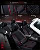 Fashion High PU Leather + Ice Silk Car Seat Cover Set  Universal Fit Breathable Interior Accessories Seat Decoration Protector Cover Car-Styling