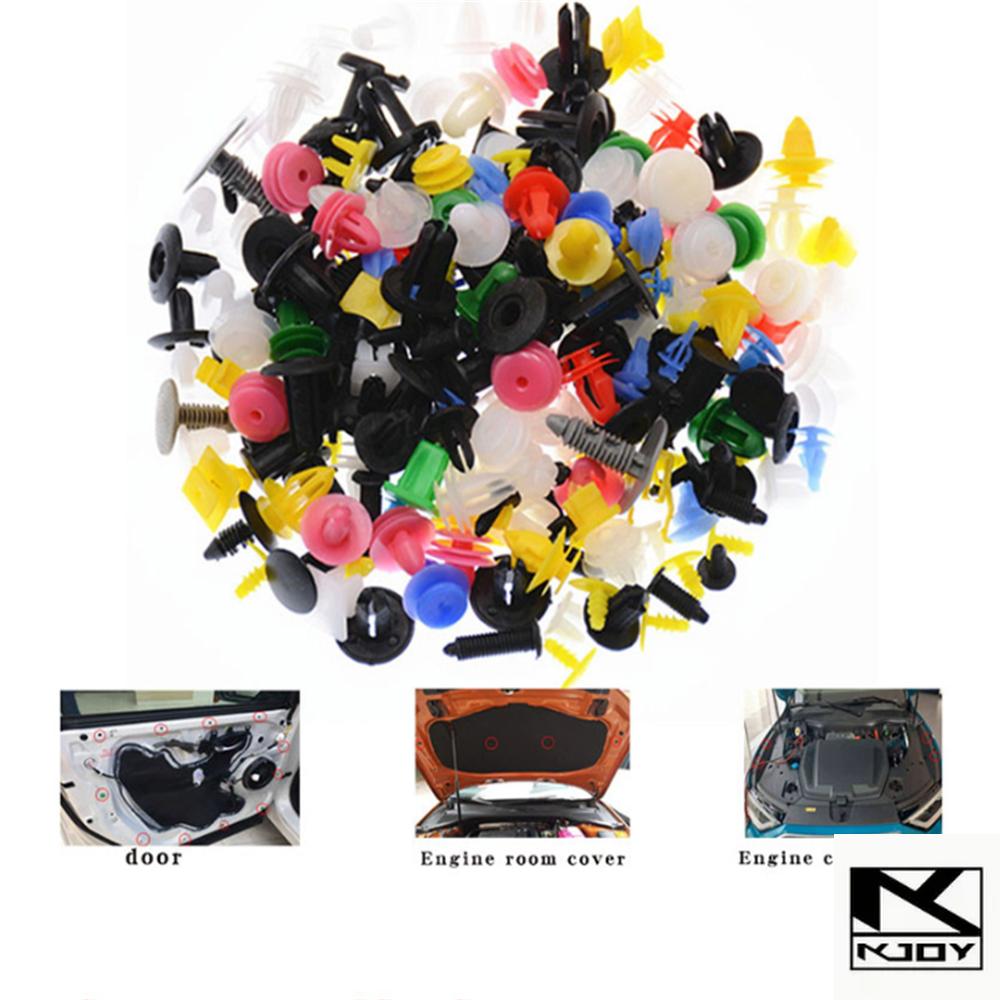 Kkjoy 100PCS Door Panel Rivet Clips Auto Retainer Suit for All Car Types