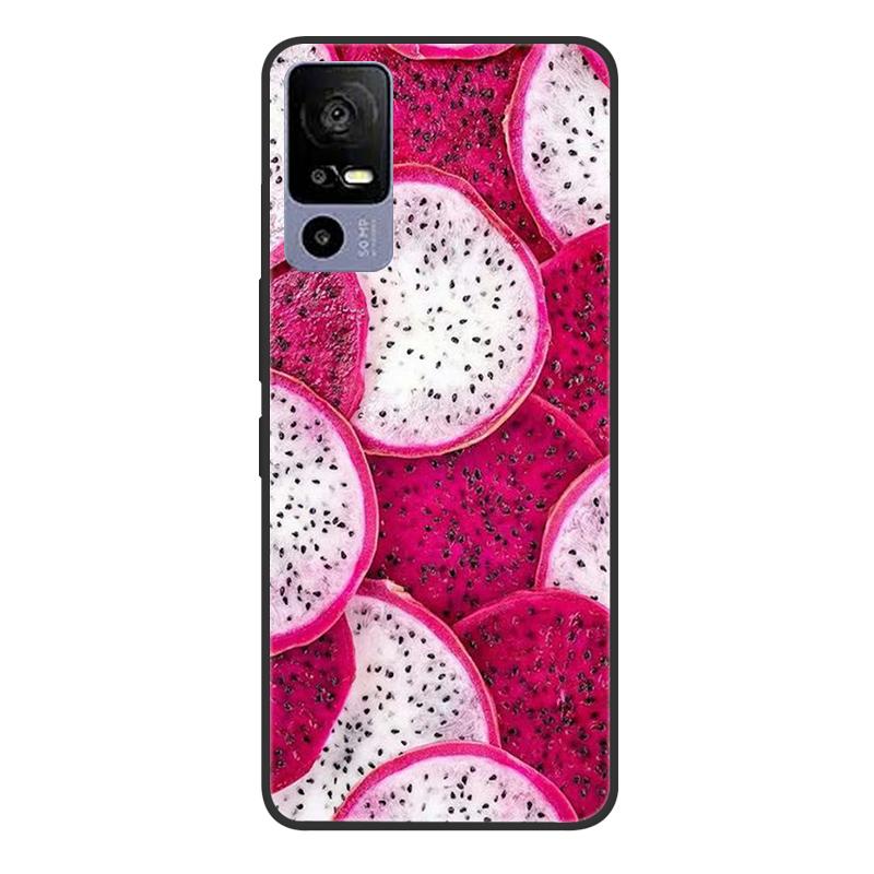 For TCL 40R 5G T771A Case Painted Soft Black Silicone Bumper Phone Cover for TCL 40 R 5G 6.6" Case TCL40R 40R Etui Coque Fundas