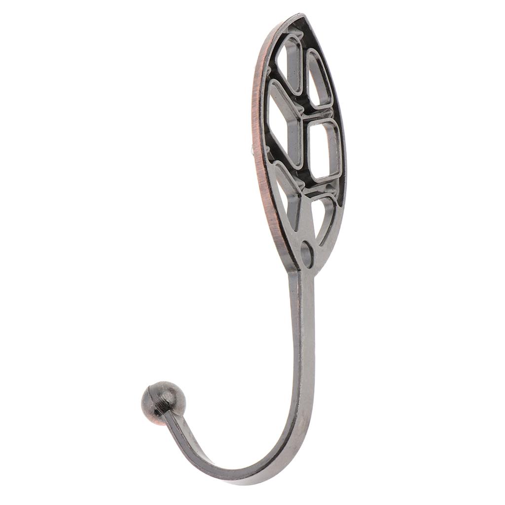 2 Alloy Elegant Decorative Curtain Holdbacks Wall Hooks with Screws