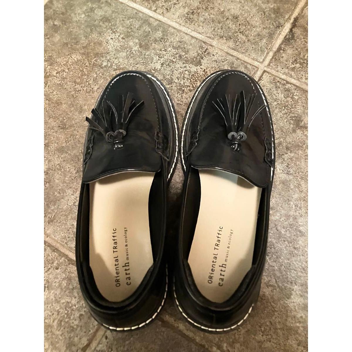 ORIEANTAL TRAFFIC earth music&ecology tassel loafers black