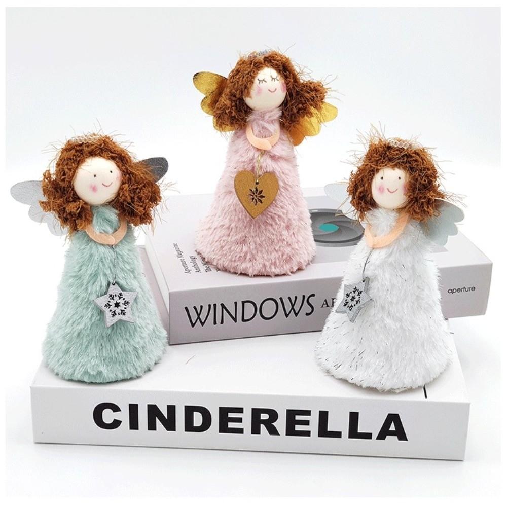 15cm Christmas Tree Top Love Angel Girl Ornament Prop  Decorative Ornaments