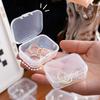 10pcs Plastic Transparent Small Box With Lid Rectangular Earplugs Jewelry Earrings Storage Stud Earrings Box Parts Box