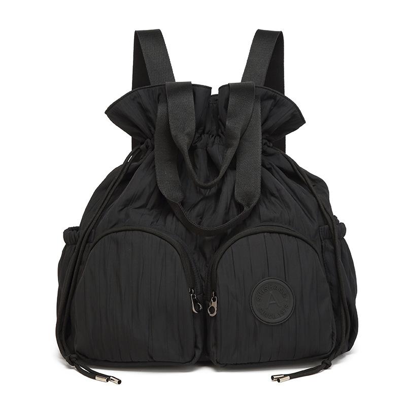 

2025 New Large Capacity Casual Backpack Drawstring Commuter Travel Lightweight Backpack Student Class Shoulder Bag