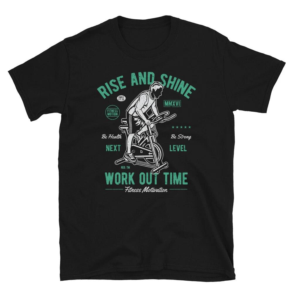 Work Out Time Novelty Gym Fitnes Workout T-Shirt M