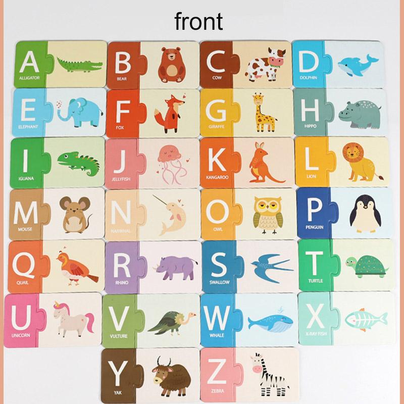 Paper Number Matching Puzzle English Letter Cognitive 1-20 Digital Enlightenment Math Educational Toys For Children