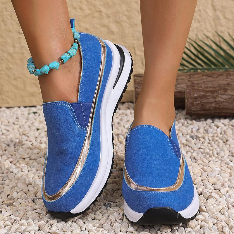 Fashion Women's Casual Sports Sneakers Comfortable Slip On Thick Sole Walking Shoes Woman Lightweight Non Slip Platform Running Shoes