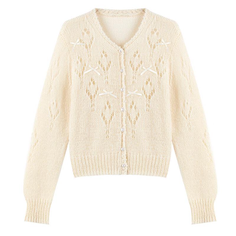 Autumn Water Yi Ren Simple V-Neck Knit Cardigan