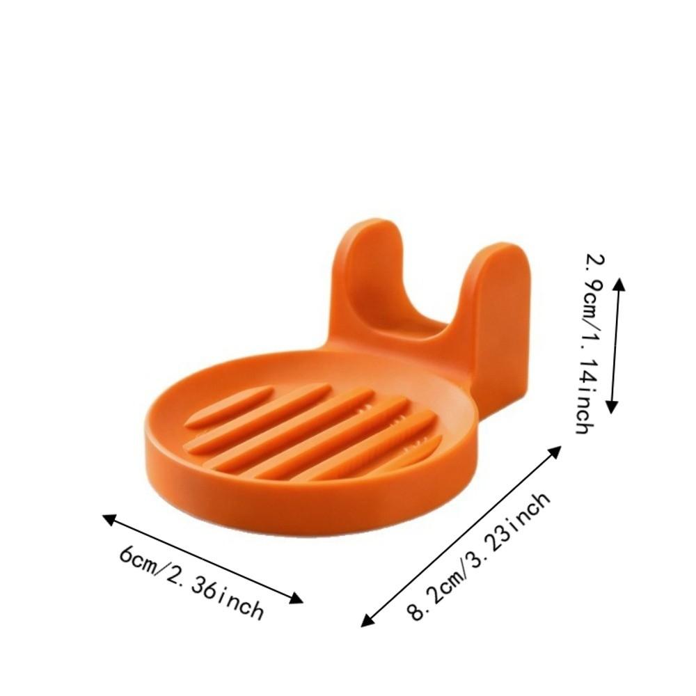 3D Printed Spoon Holder Orange Spoon Organizer Creative Spoon Rest Dinning Table