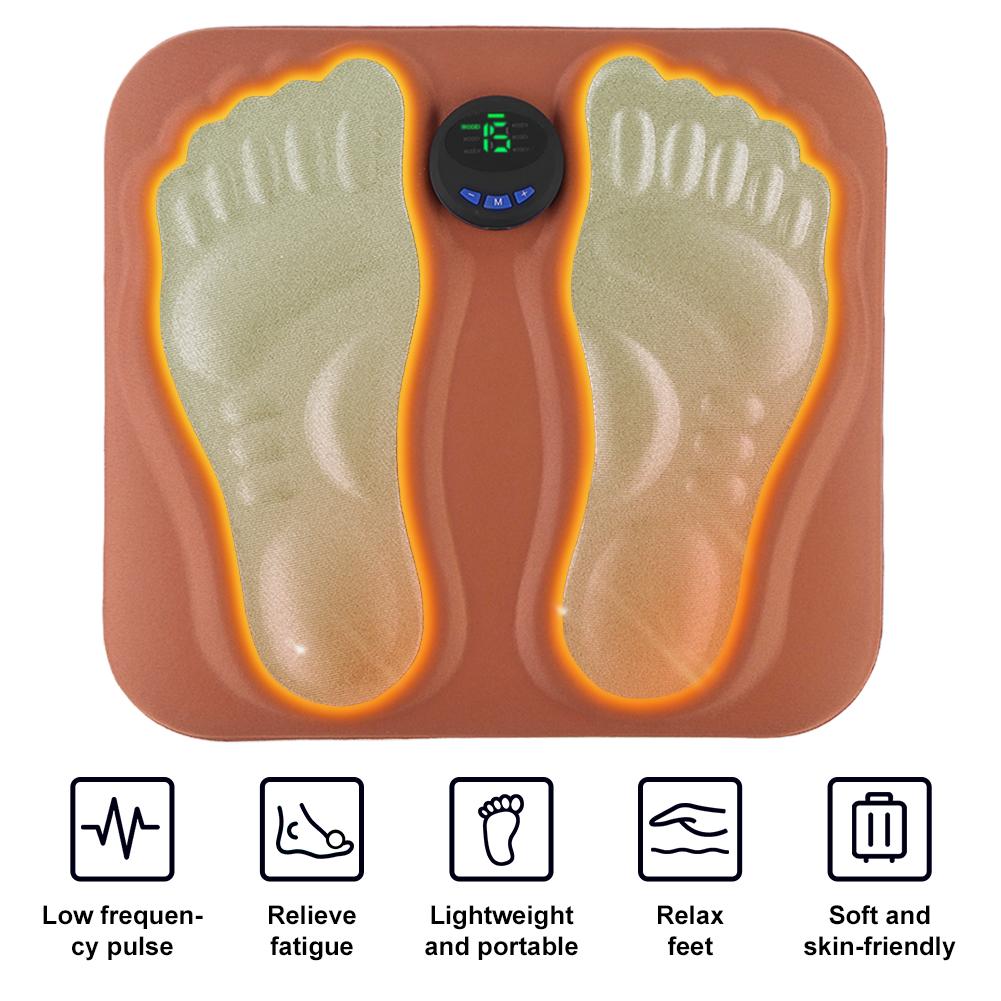 

Массажный коврик для ног Электрический массажер для ног Улучшает кровообращение 3D массажный коврик для ног Электронный стимулятор для ног для дома и офиса
