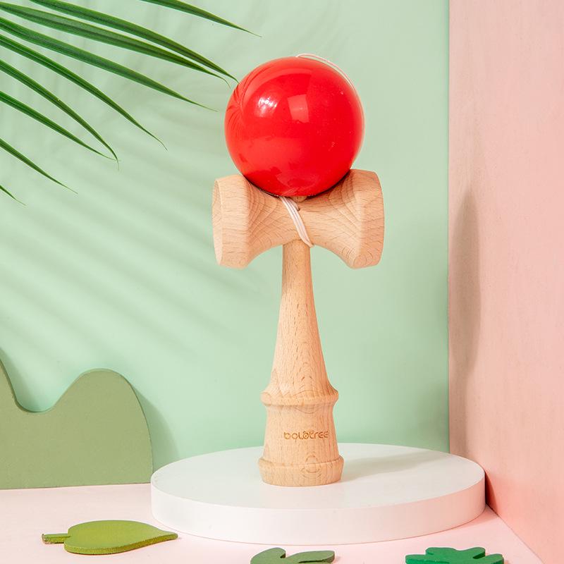 Kendama Wooden Skill Ball Educational Toy for Early Learning and Parent-Child Play