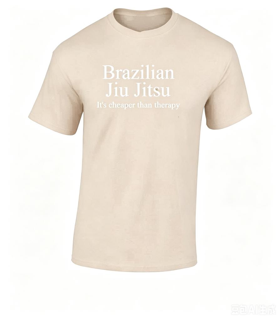 Brazilian Jiu Jitsu Its Better Than Therapy Black BJJ Funny Tshirt 2026Summer New Unisex Unisex 100Cotton Tshirt Street Wear Y2K
