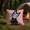 Ushka PPsychocuties Polyester Bedruckte Kissenhülle Quadratisch 30 35 40 45 50 55 cm Weich für Sofa Bett Auto Heimdekor