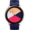 Universal Silicone Strap 20mm Soft Hollowed-out, Navy Blue