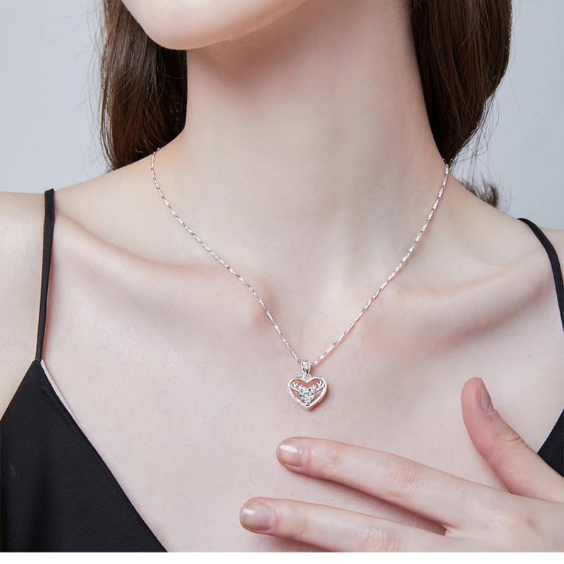 Yi Lu Has You Sterling Silver Necklace Female 999 Pure Silver Clavicle Chain