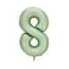 40-inch Olive Green Number Balloons for Forest Theme Birthday Party Decoration