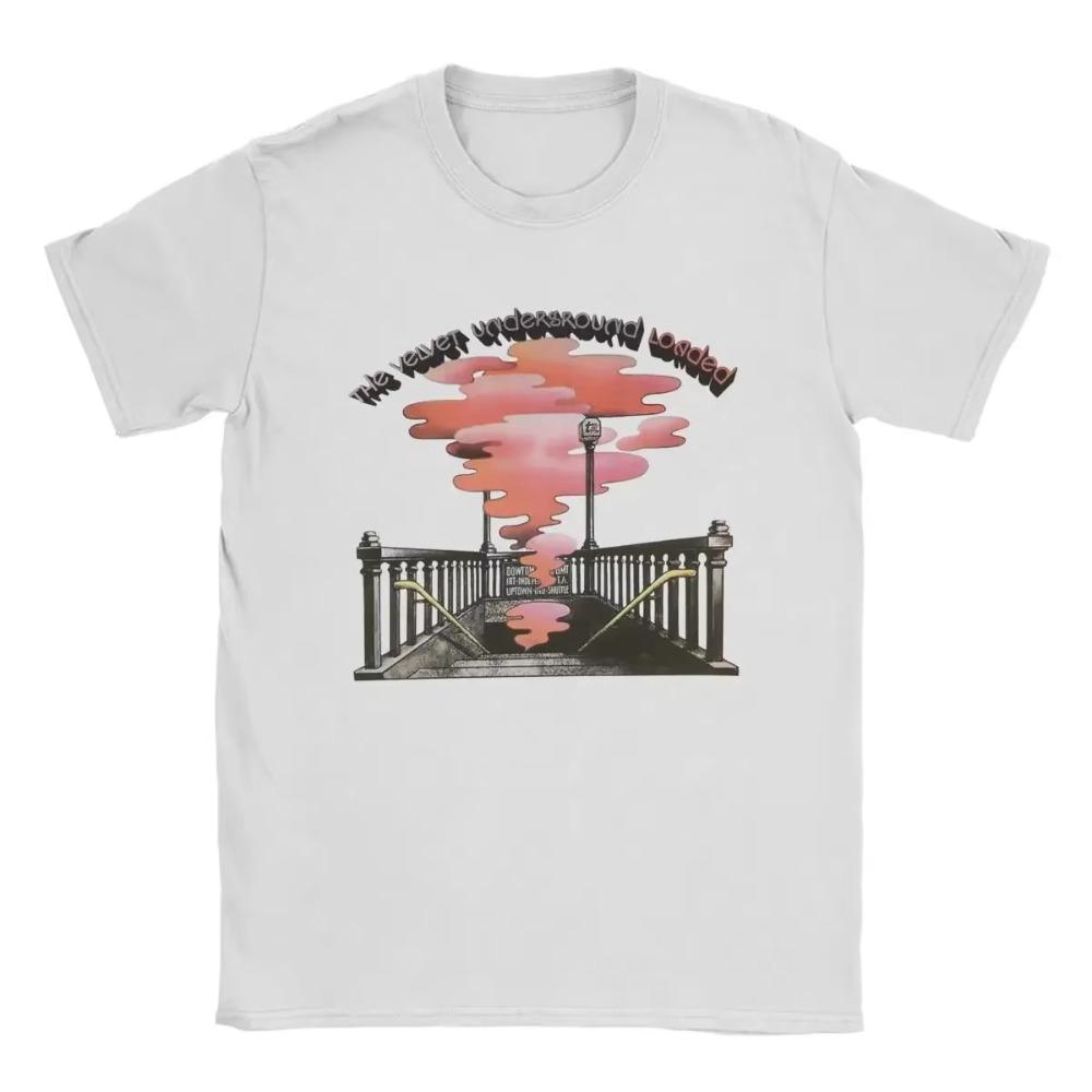

The Velvet Underground Loaded T Shirts Men Unique T-Shirts Round Collar Tees Short Sleeve Tops 6XL S белый