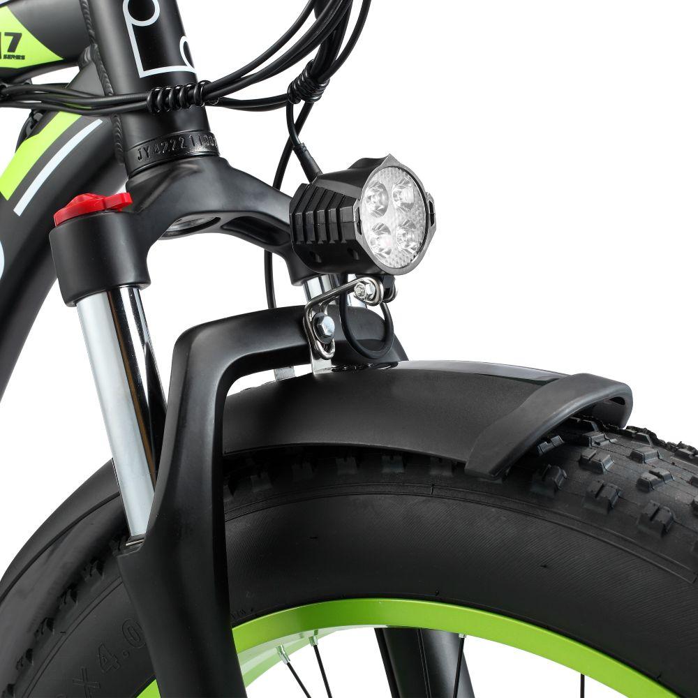 Electric bicycle PHILODO H7 Pro, 1000W motor, 48V 17.5Ah battery, top speed 45 km/h, cruising range 80km, 26x4.0 inch tires