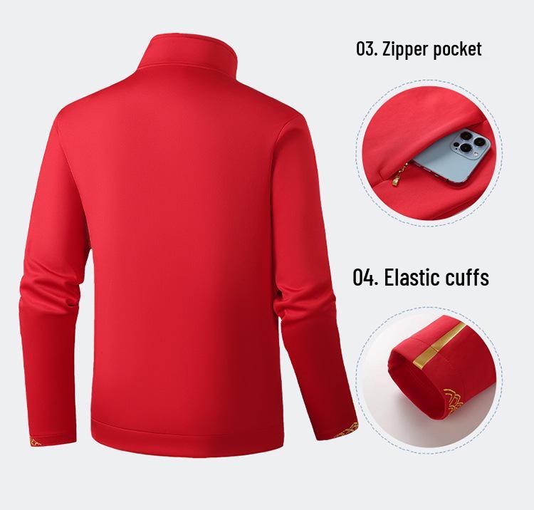 Chinese Team Sportswear: Unisex Martial Arts Coach & Student Casual Stand-up Collar Outdoor Clothing