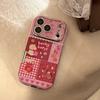 Korean Cartoon Horse Splicing Leather Texture Phone Case For iPhone 17 16 15 14 13 12 11 Pro Max With Bracelet Shockproof Cover