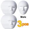 1/10pcs Paper Mache Masks White DIY Full Face Masks Paintable Paper Mask for Halloween