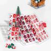 Nails Full Cover Tips Christmas Press On Nails Short Child/Adult Fake Nails Press Self-adhesive Nail Tips Cute Kids