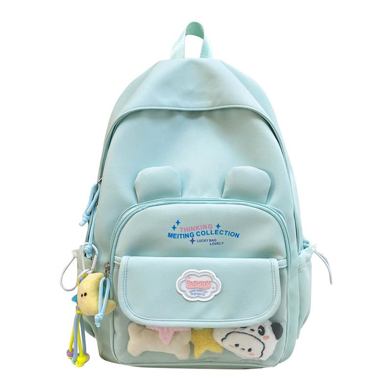 Schoolbag Cute Cat Small Fresh Junior High School Student Large Capacity Schoolbag High School Student Backpack College Girl Pain Bag Baby Bag