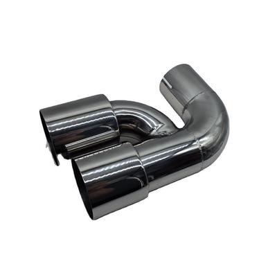 BMW H-type Universal 304 Stainless Steel Polished Exhaust Muffler Tailpipe