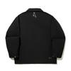 Li Ning X Staple Collaboration Series Comfortable Casual Minimalist Sports Loose Fit Solid Color Jacket Men Jacket Black AFDVA47-2