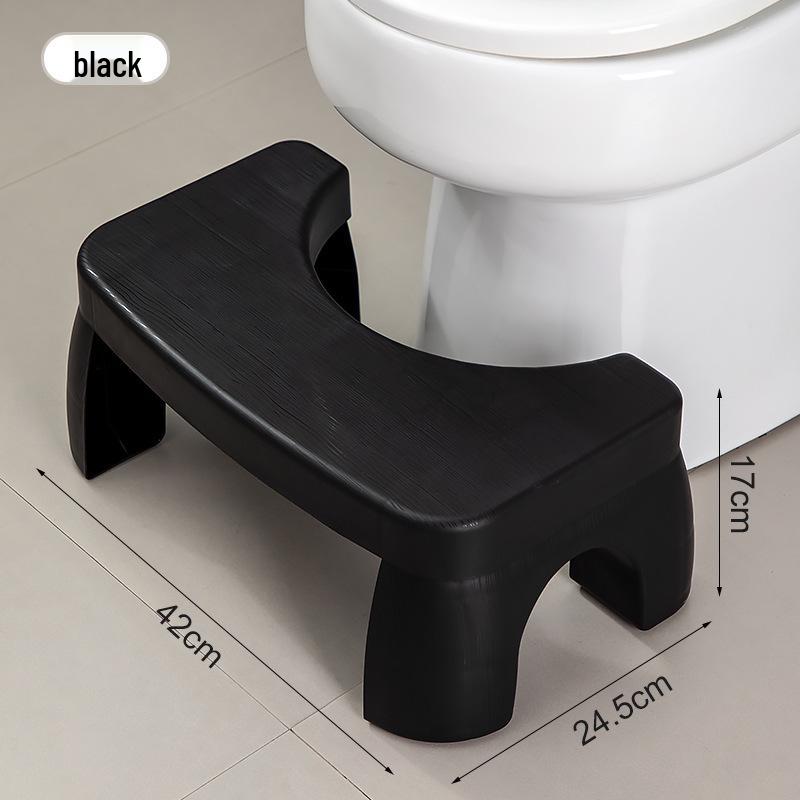 GripPro Bathroom Squat Toilet Footstool with Non-Slip Mat