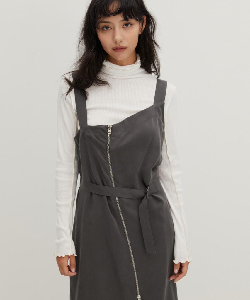 RAVEROUS Charcoal Overalls Dress