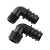 DN16/20/25mm Pipe Barbed Connector 1/2" 3/4" Male Thread Tee Elbow Straight End Plug Joint Garden Irrigation Water Hose Adapter