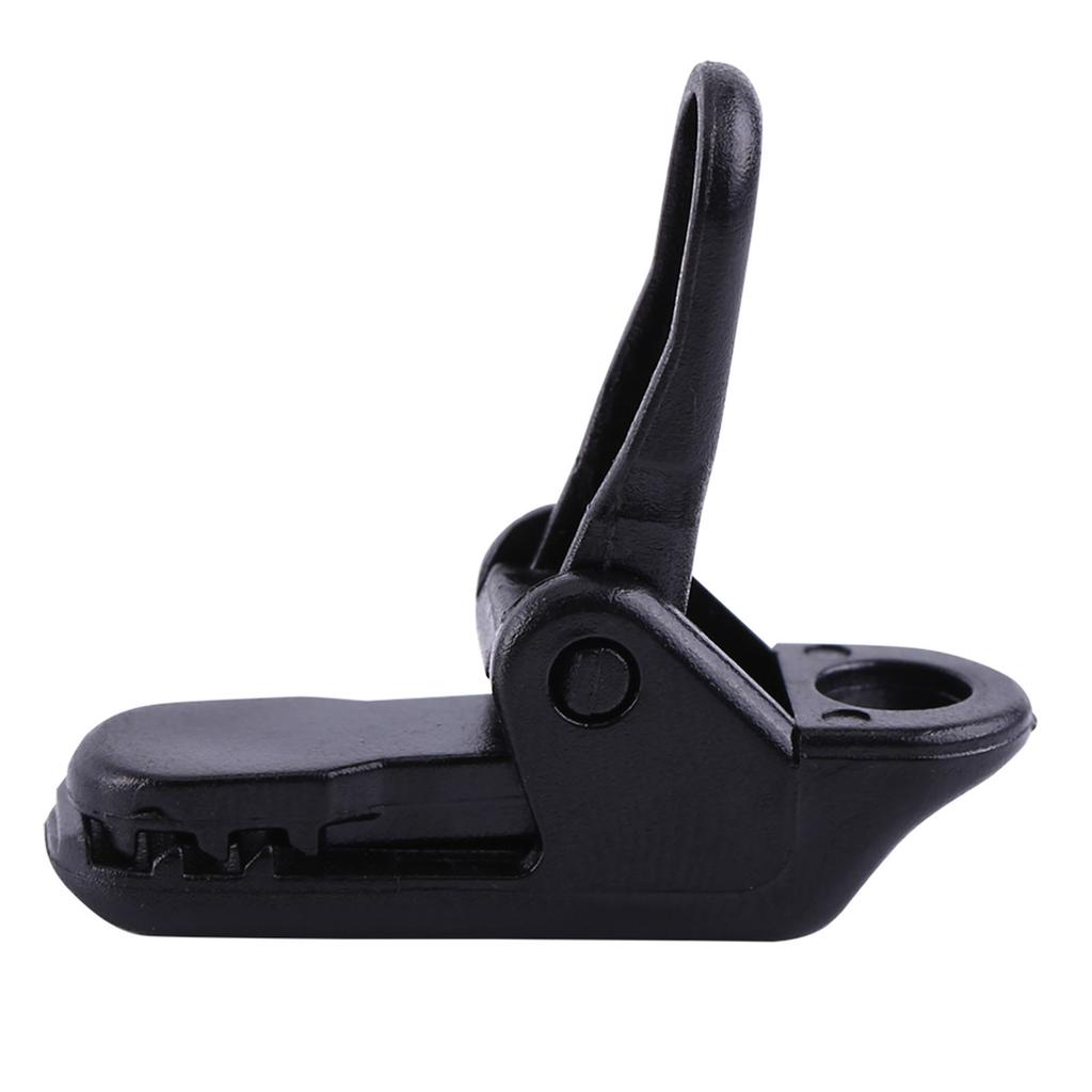 20pcs Bag Black Trap Clips Jaw Tent Snaps Camping Clamp Clips Tent Tighten For Outdoors
