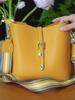 2025 Autumn Versatile Ladies' Fashion Textured Single Shoulder Crossbody Bucket Bag