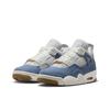 Air Jordan 4 Retro TEX Worn Blue Denim Women Sneakers Sail Gum-Light-Brown Metallic-Gold IB6716-100