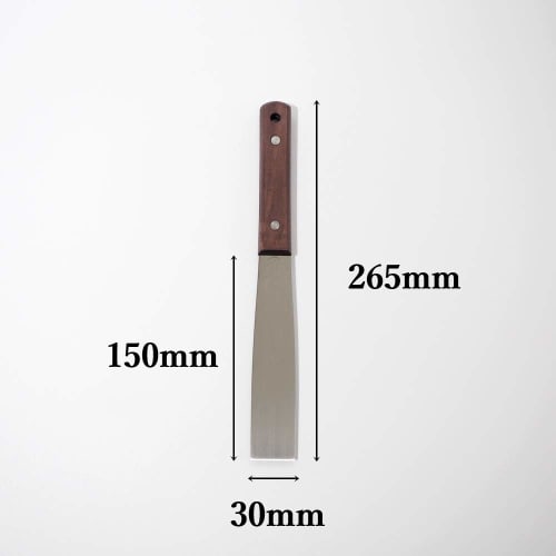 Hakeichi Gold Spatula with Handle, Stainless Steel, 30mm, 1 Piece