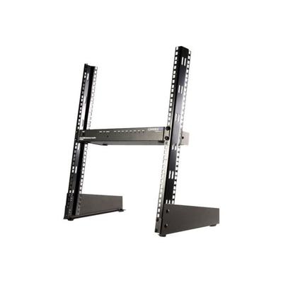 Otevřený rámový 12U 19" stolní rack - - RK12OD - Ocel - Černý - 50 kg Max. hmotnost