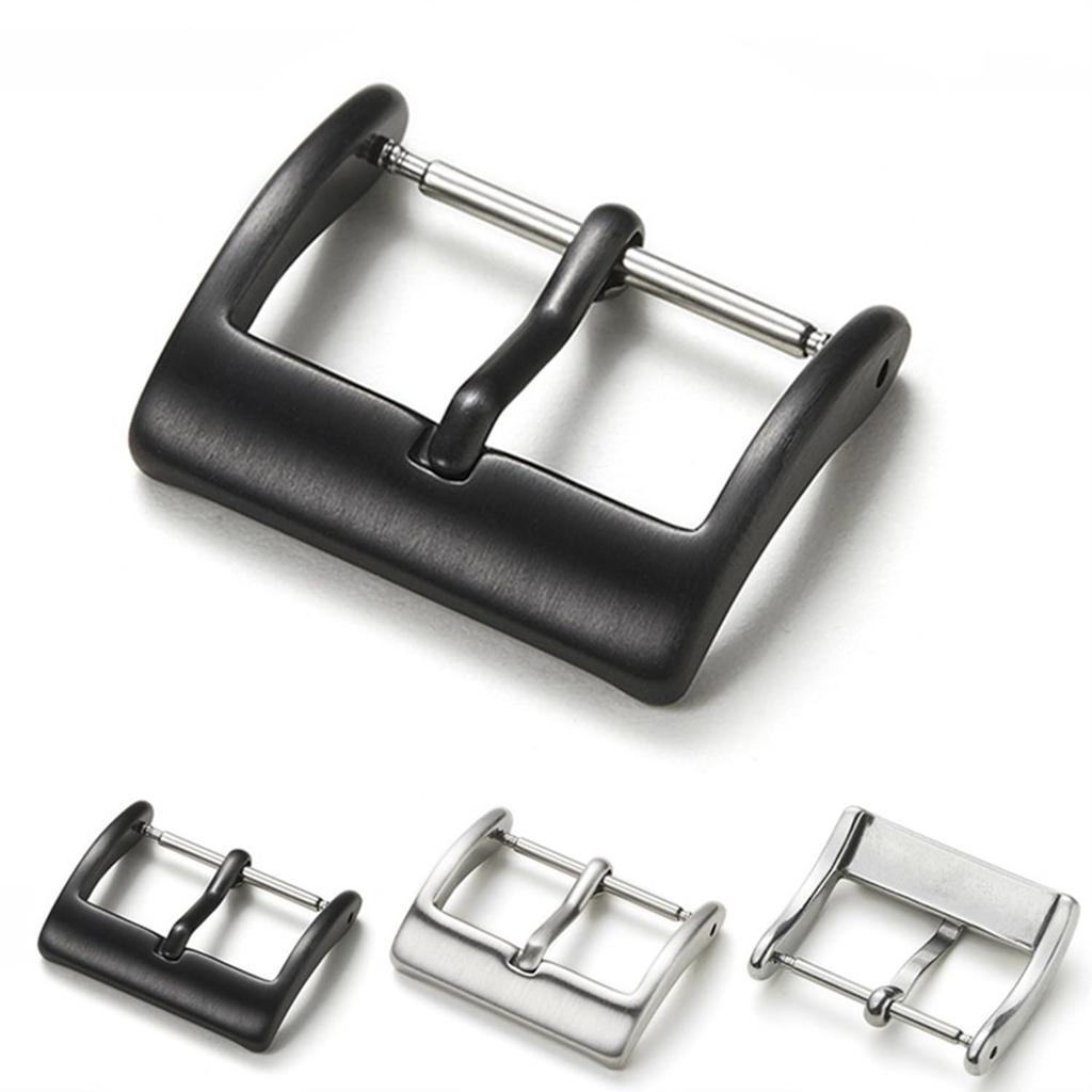 Jumpsunfun 20mm Replacement Watch Band 316L Stainless Steel Matte Pin Buckle with Replacement Silver Clasp, Tool,